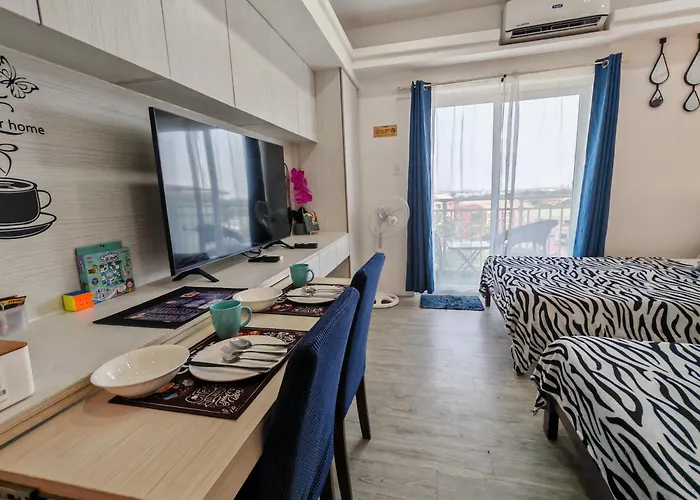 Azur A732, Amani Residences, 5 Minutes Airport, Netflix, Stylish, Cozy With Luxurious Swimming Pool Apartment Lapu-Lapu City